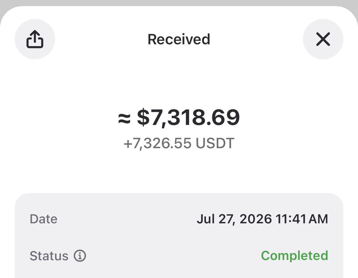 Confirmed payout of $7318 from Lunaland Casino