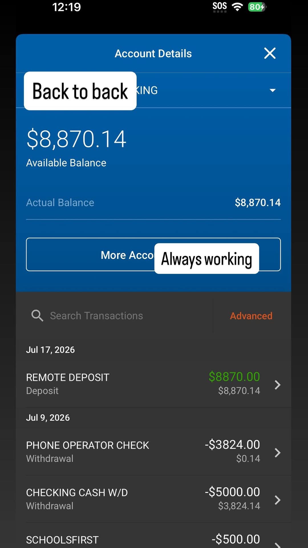 Confirmed payout of $8870 from Lunaland Casino